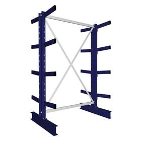 Kragarmregal MULTISTRONG M, beidseitig, Grundregal, HxWxT: 2000x1300x800 mm