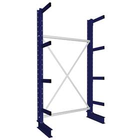 Rack de consolă MULTISTRONG M, cu o singură față, de bază, LxWxR: 2500x1300x400 mm