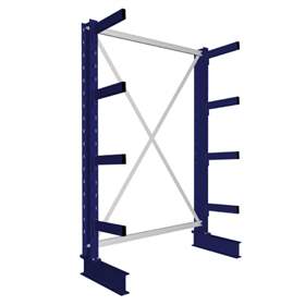 Kragarmregal MULTISTRONG M, einseitig, Grundregal, HxWxT: 2000x1300x400 mm