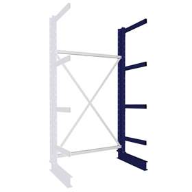 Rack de consolă MULTISTRONG M, cu o singură față, suplimentar, dxxxd: 2500x1300x600 mm