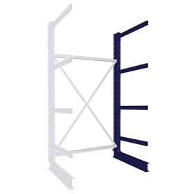 Kragarmregal MULTISTRONG M, einseitig, Anbauregal, HxWxT: 2500x1300x800 mm