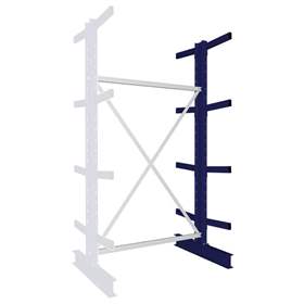 Kragarmregal MULTISTRONG M, beidseitig, Anbauregal, HxWxT: 2500x1300x800 mm