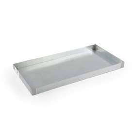 Auffangwanne für Kleingebinde, verzinkt, ohne Lochblechrost, Auffangvolumen 25l, 940 x 470 mm