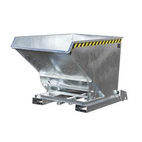 Automatische Kippbehälter, Volumen 1200 l, Traglast 1500 kg, LxBxH: 1920x1095x1125 mm, feuerverzinkt