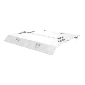 Capac galvanizat pentru container basculant, volum 460 l, ce se deschide din ambele părți
