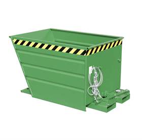 Der Kippbehälter, Volumen 550 l, LxBxH: 1370x800x730 mm, Farbe Grün RAL6011