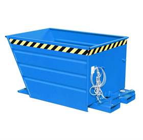 Container basculant, volum 700 l, lxLxH: 1440x800x890 mm, albastru RAL5012