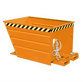 Container basculant, volum 700 l, lxLxH: 1440x800x890 mm, orange RAL2000