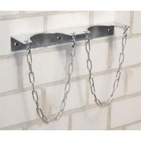 Wandhalterungen für 2 Gasflashen mit 140 mm Durchmesser, feuerverzinkt