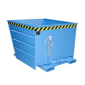 Der Kippbehälter, Volumen 1100 l, LxBxH: 1440x1200x890 mm, Farbe Blau RAL5012