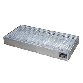 Bodenschutzwanne, mit Zulassung, verzinkt, Auffangvolumen 40 l, LxBxH: 1000x500x123 mm