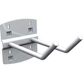 Doppelhaken 45°, verzinkt, Länge 100 mm, VE 5 Stück