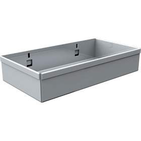 Ablagekasten 148 x 78 x 30 mm, verzinktes Blech, VE 5 Stück