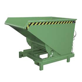 Schwerlast-Kipper, Inhalt 900 l, Traglast 4000 kg, LxBxH: 1310x1580x970 mm, Farbe grünn RAL6011