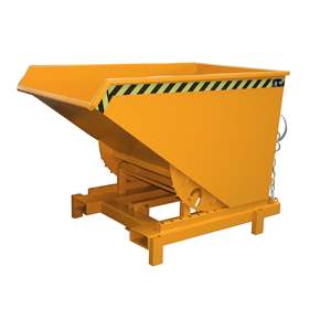 Schwerlast-Kipper, Inhalt 900 l, Traglast 4000 kg, LxBxH: 1310x1580x970 mm, Farbe orange RAL2000