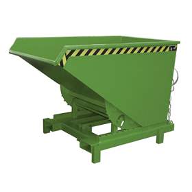 Schwerlast-Kipper, Inhalt 1200 l, Traglast 4000 kg, LxBxH:1755x1105x1230 mm, Farbe grünn RAL6011