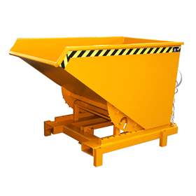 Schwerlast-Kipper, Inhalt 1200 l, Traglast 4000 kg, LxBxH:1755x1105x1230 mm, Farbe orange RAL2000