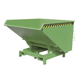 Schwerlast-Kipper, Inhalt 1700 l, Traglast 4000 kg, LxBxH:1755x1580x1230 mm, Farbe grünn RAL6011