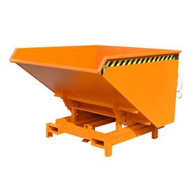 Schwerlast-Kipper, Inhalt 1700 l, Traglast 4000 kg, LxBxH:1755x1580x1230 mm, Farbe orange RAL2000