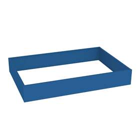 Soclu din tablă 140 mm pentru dulap pentru proiecte format A1, albastru RAL5010