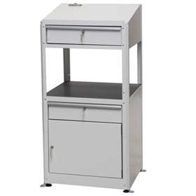 Pupitru de atelier cu dulap cu uși, 2 sertare, HxLxI: 1225x597x527 mm