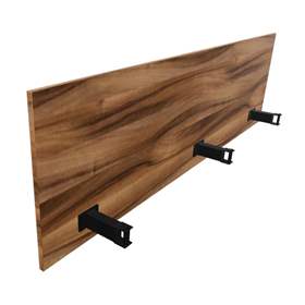 SQart Trennwand für Schreibtisch, farbe Nussbaum, l x h: 1800 mm x 380 mm