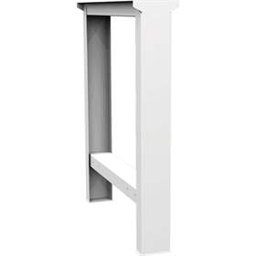 Cadru suport portant tip picior pentru banc de atelier, din profil C, grosime 2 mm, inclusiv elementele de îmbinare, gri RAL7035