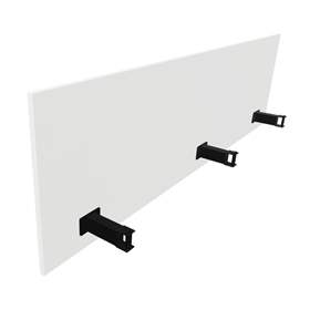 SQart Trennwand für Schreibtisch, farbe weiß, l x h: 1800 mm x 380 mm