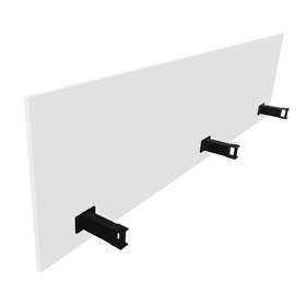 SQart Trennwand für Schreibtisch, farbe weiß, l x h: 2000 mm x 380 mm