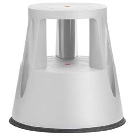 Rollhocker aus Kunststoff, Traglast 150 kg, Farbe grau