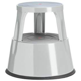 Rollhocker aus Stahlblech, Traglast 150 kg, Farbe grau