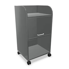 Caddy-Schrank fahrbar, Farbe Dunkelgrau, H x B x T: 1030 x 550 x 470 mm