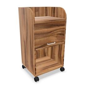 Caddy-Schrank fahrbar, Farbe Nussbaum, H x B x T: 1030 x 550 x 470 mm