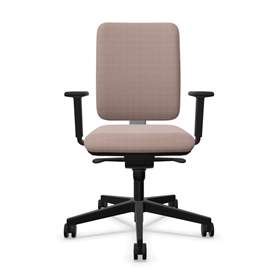 Bürodrehstuhl GARTA, Rahmenkonstruktion schwarz, Stoffbezug Beige