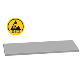 ESD přídavná police (antistatická) 1010x600 mm, nosnost 100 kg, lakovaná, barva šedá RAL7035