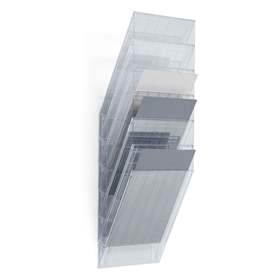 Sortierfächer Flexibox, 6 x A4 Hochformat, Farbe transparent