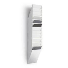 Sortierfächer Flexibox, 12 x A4 Hochformat, Farbe weiß