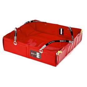 Multifunktions-Faltwanne, aus PVC, Auffangvolumen 75 l, 700x700x175 mm, mit Tragtasche