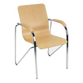 Besucher-Sessel SAMBA WOOD, Buche