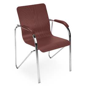 Besucher-Sessel SAMBA WOOD, palisander