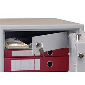 Aufpreis für Innenschrank für Wertschutzschrank, Höhe 200 mm, Zylinderschloss.