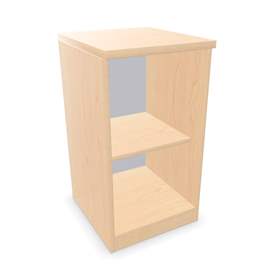 Büroschrank - Regal, H x B x T: 740 x 400 x 445 mm, Farbe Ahorn
