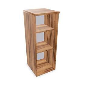 Büroschrank - Regal,Anbau, H x B x T: 1070 x 400 x 445 mm, Farbe Nussbaum