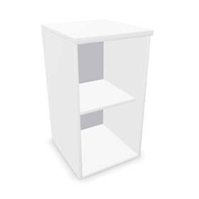 Büroschrank - Regal,Anbau, H x B x T: 740 x 400 x 445 mm, Farbe weiß