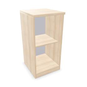 Büroschrank - Regal, H x B x T: 825 x 400 x 445 mm, Farbe Akazie