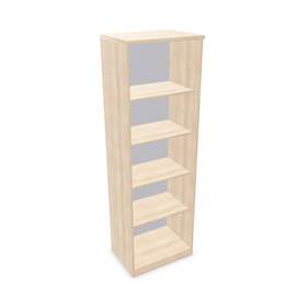 Kancelářská skříň - regál, v x š x h: 1895 x 600 x 445 mm, barva akácie
