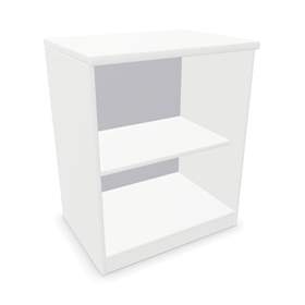 Büroschrank - Regal, H x B x T: 740 x 600 x 445 mm, Farbe Weiß