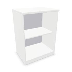 Kancelářská skříň - regál, v x š x h: 825 x 600 x 445 mm, barva bílá