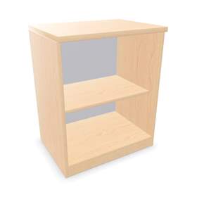 Büroschrank - Regal, H x B x T: 740 x 600 x 445 mm, Farbe Ahorn