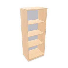 Büroschrank - Regal, H x B x T: 1545 x 600 x 445 mm, Farbe Ahorn